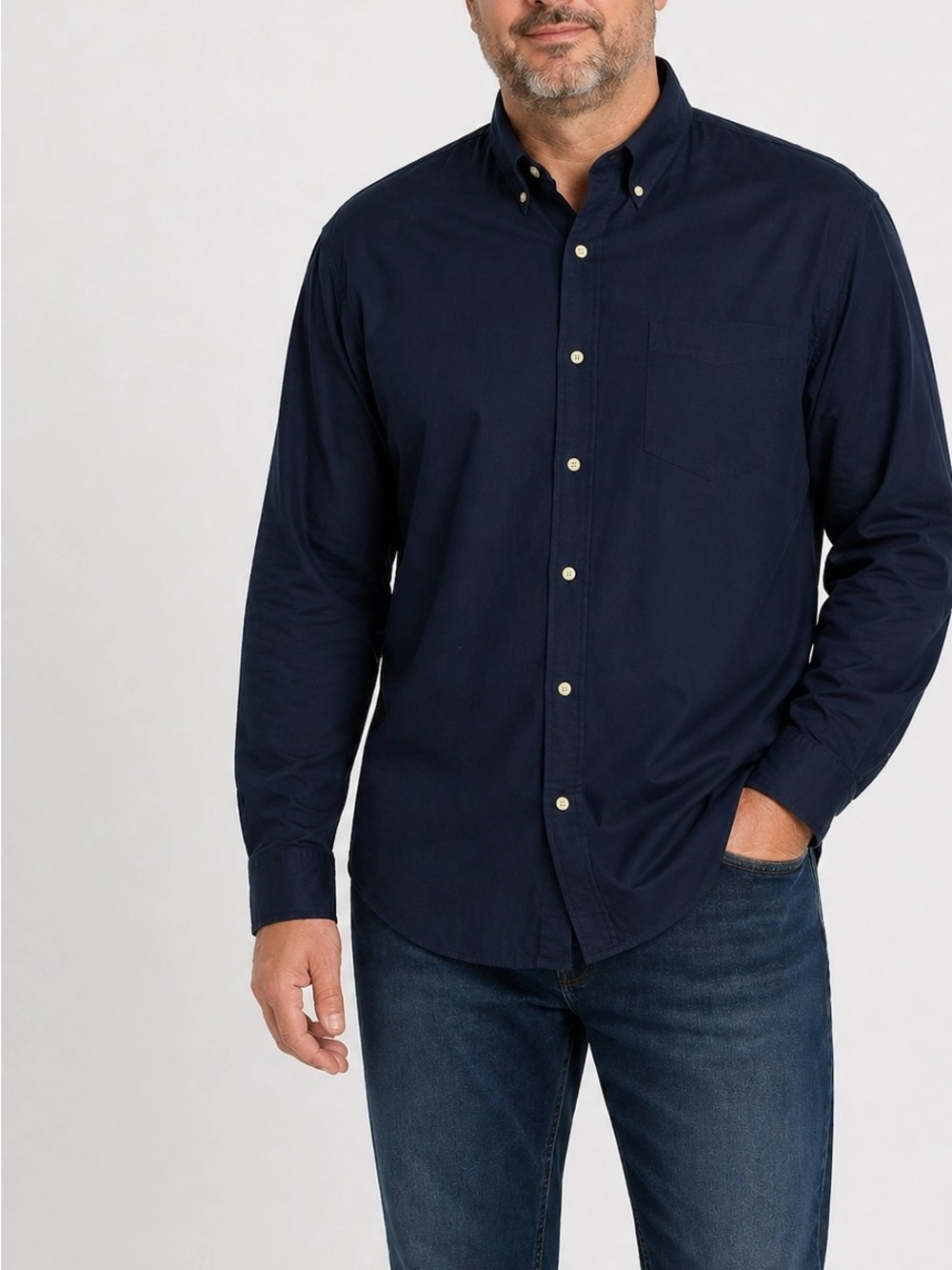 Polo Golf Ralph Lauren Shirt XXL Navy Button Up Cotton Classic Casual
